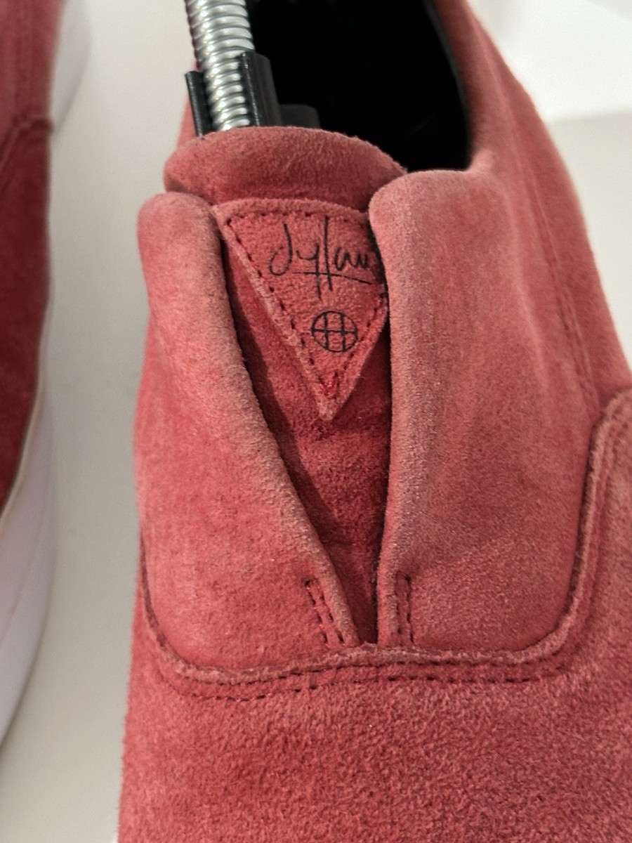 HUF Dylan Rieder Signature Slip-On Skate Shoes Red Suede Men\'s Size 8 HUF Dylan Rieder Signature Slip-On Skate Shoes Red Suede  main image 4