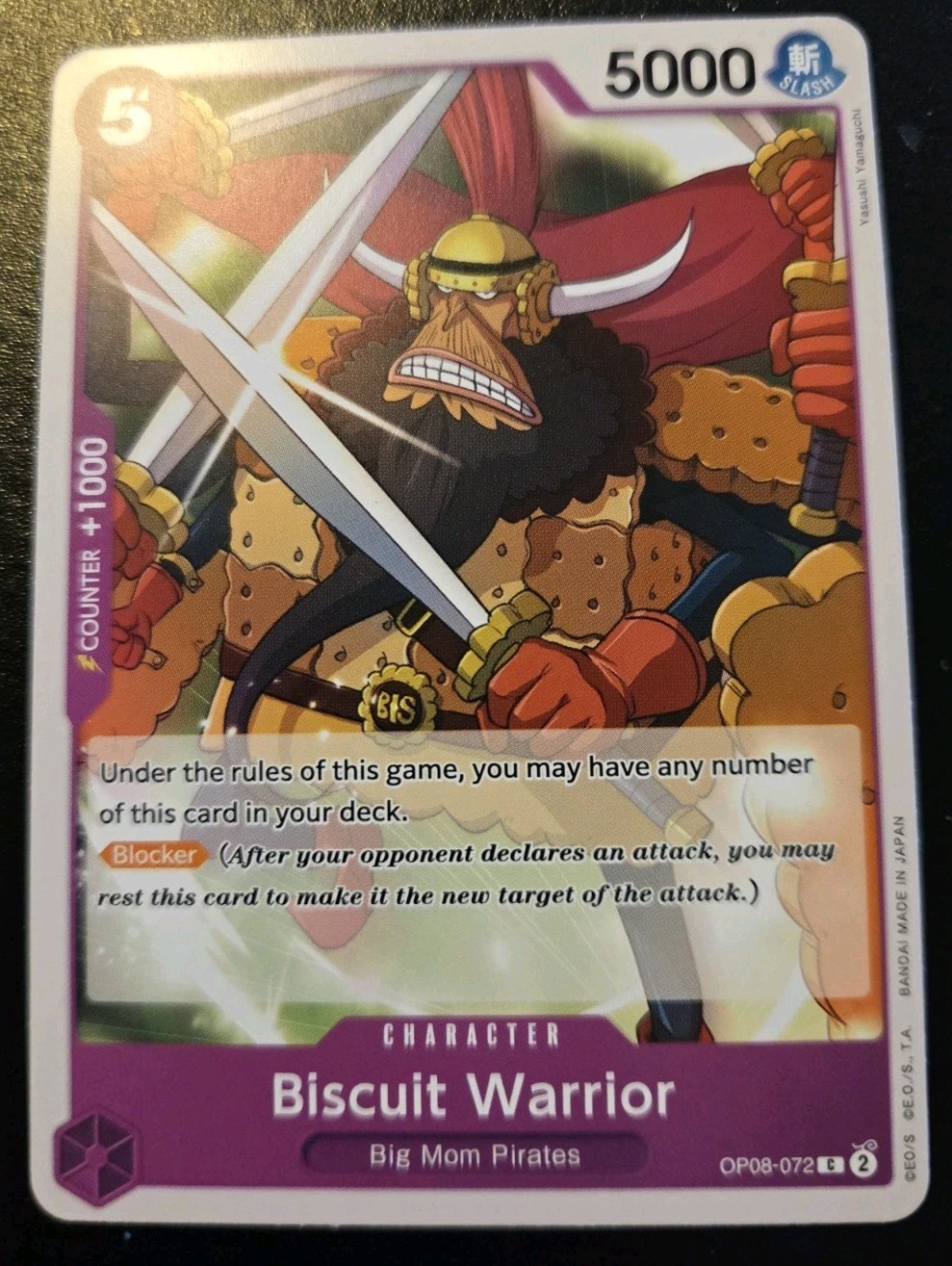 Biscuit Warrior OP08-072 Common Two Legends One Piece Card Game