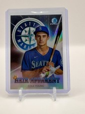 2022 Bowman Chrome Draft Cole Young HEIR APPARENT PURPLE REFRACTOR /250 #HA-17