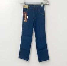 NWT 70s Deadstock Wrangler 516 Boys Vintage Jeans Pants Size 8 Slim Made In USA