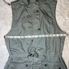 YMI Olive Green Warm Thick Cotton Hooded Utility Vest Size Medium — photo 8