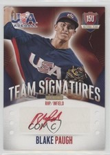 2014 Panini USA Baseball Box Set Signatures Red Ink 19/25 Blake Paugh Auto g1z