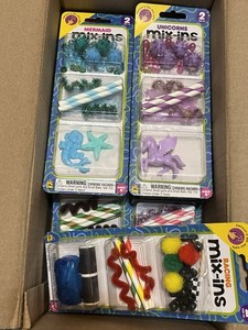 Arts & Crafts Lot, 8 Big Time Mix-Ins Sensory Craft Toy Sets, Crayons, Painting