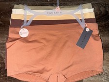 Danskin 5-Pair Womens Boyshort Underwear Nylon Blend Seamless L