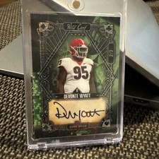 Devonte Wyatt 2022 Wild Card Draw 5 Green color match /3 Auto Packers