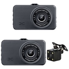 300W Car Dashboard Camera DVR 140  Wide Angle View 3" IPS Large Display Screen