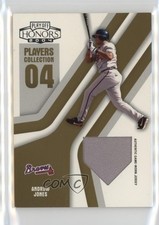 2004 Playoff Honors Gold Home Plate Jerseys 10/10 Andruw Jones #PC-9 1h0p