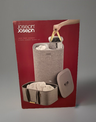 Joseph Laundry 2-teiliges Set - Hold-All 35L zusammenklappbar 35L+60L, grau 