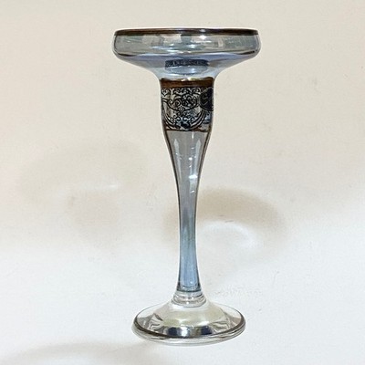 Siebter Himmel Kerzenständer transparent blau dekorativ elegant klassisch Regency