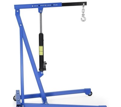 3 Ton Hydraulic Engine Hoist Cherry Picker Shop Crane Foldable Lift 3000lbs