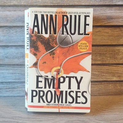 Ann Rule Empty Promises True Crime Paperback Book