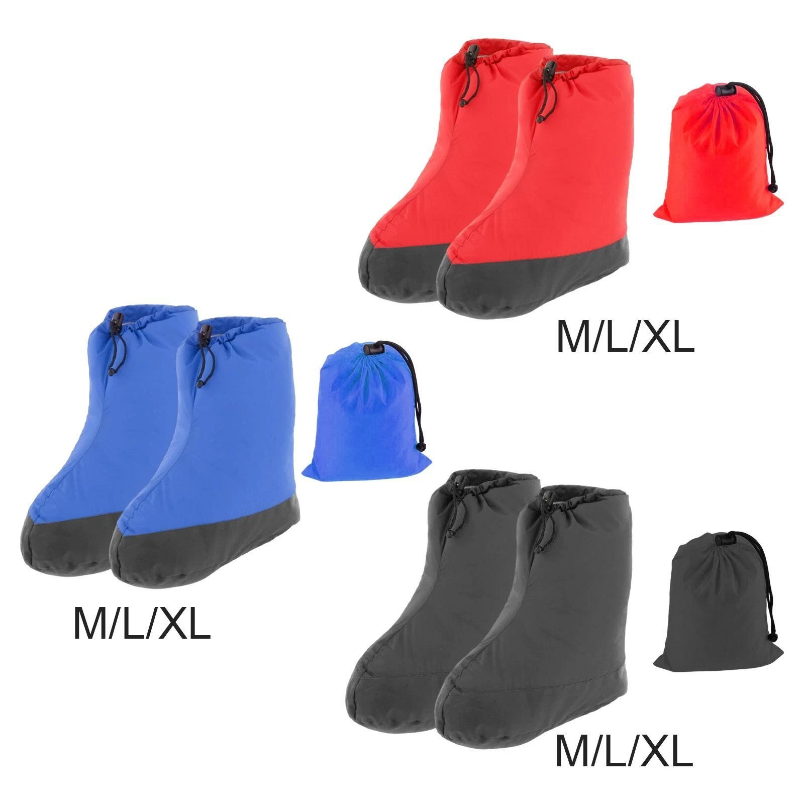 Down Booties Warm Socks, Down Socks, Windproof Camping Booties, Sleeping Sock