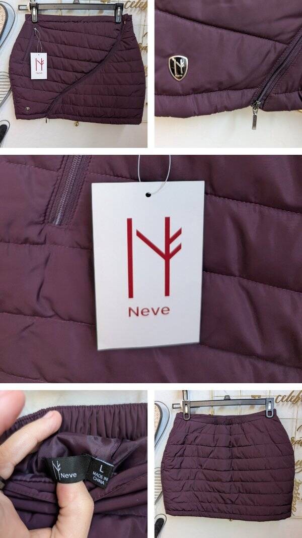 NWT Neve Krista Quilted Snow Skirt LG $128