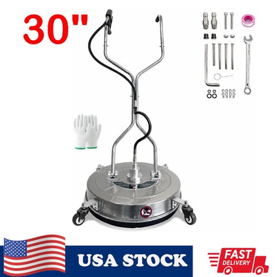 #ad 30quot; Pressure Washer Surface Cleaner Stainless Steel Dual Handle 5200PSI Washer $235.99