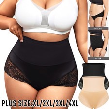 Women  s Plus Size High Waist Tummy Control Shapewear Panties No Show Body Shaper