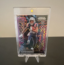 Panini Prizm 2025 Treveyon Henderson Purple Power Fireworks /49 Patriots