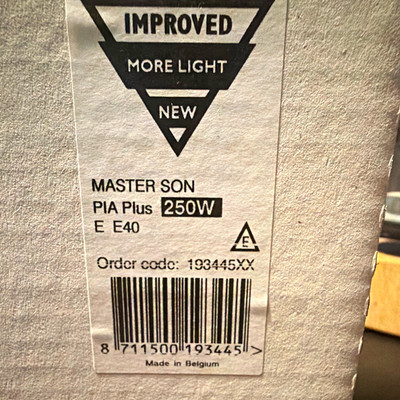 Philips MASTER SON PIA Plus 250W E40 Lampe 12 Stück, Herstellernr. 19344515