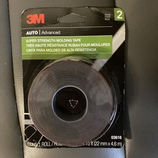 3M Super-Strength Molding Tape, 03616, 7/8 in x 15 ft, 1 Roll