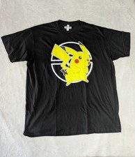 Pokemon Pikachu Poke Ball T-Shirt Men’s XL Black Zuni Sportswear NWOT