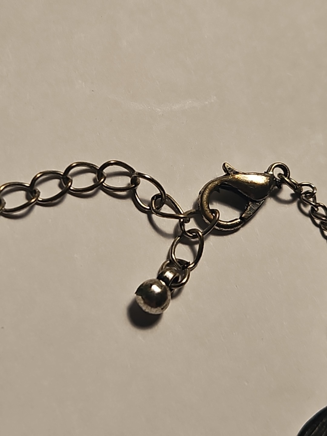 Vintage Statement Silver Leaf small necklace / br… - image 5