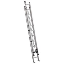 LOUISVILLE AE2220 Extension Ladder,Aluminum,20 ft.,IA 1CMW5