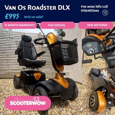 8Mph Van OS Roadster deluxe Mobility Scooter - ✅FREE DELIVERY ✅ WARRANTY