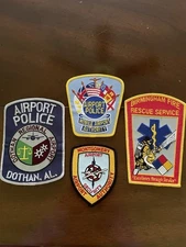 Alabama Airport Police/Fire Protection Patches Lot Of 4