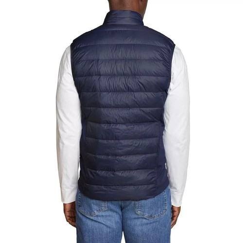 NWT! Eddie Bauer Men’s Down 550 Puffer Vest, Blue/Gray-L/XL/XXL - Picture 5 of 11