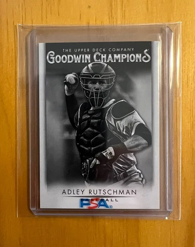 ADLEY RUTSCHMAN 💎VERY RARE!!! 2021 ✨ROOKIE✨“BLACK & WHITE” PARALLEL CARD UD/GC