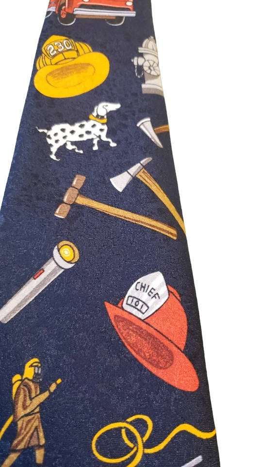 Corbata de cuello ejecutiva A. Rogers Fire Fighter 1997 de colección con 3 corbatas 100 % poliéster Foto 4 de 4