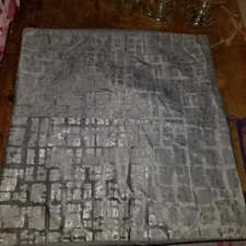 West Elm "Metallic Silver Blocks" Euro Pillow Sham