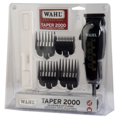 WAHL TAPER 2000 - BLACK ADJUSTABLE CUT CLIPPER FOR BEGINING ARTISTS