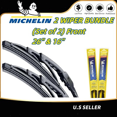 Michelin Direct-Connect Wiper Blade (Set of 2) Front 26'' & 16'' OE Replacement