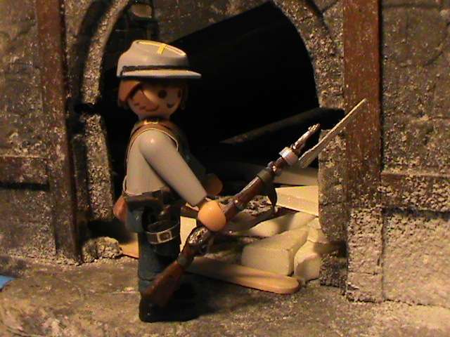 Playmobil custom QG quartier général prison canon - Jeux & Jouets