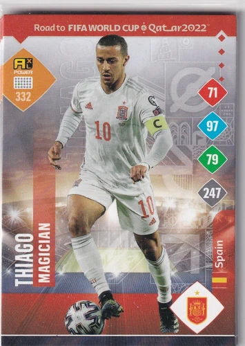 2022 Panini Road To Qatar World Cup Card No. 332 Thiago Magician