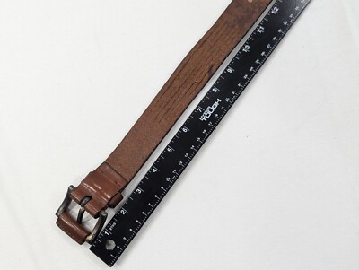 EMPORIO ARMANI Brown Vintage Leather Belt size 65/26 *Made  display picture 2