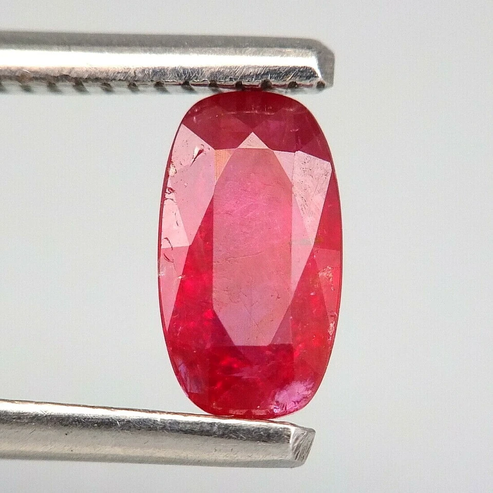 SHOLA Echt GLC Zertifiziert 1,08 Ct Natürlicher Unbehandelt Rot Rubin Mosambik - Bild 2 von 4