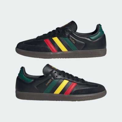 adidas Originals SAMBA OG IH3119 Core Black/Yellow/College Green Men's  Women's | eBay