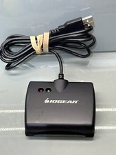 IOGEAR USB Smart Card Common Access Card CAC Reader 5 ft Cable USB-A Interface
