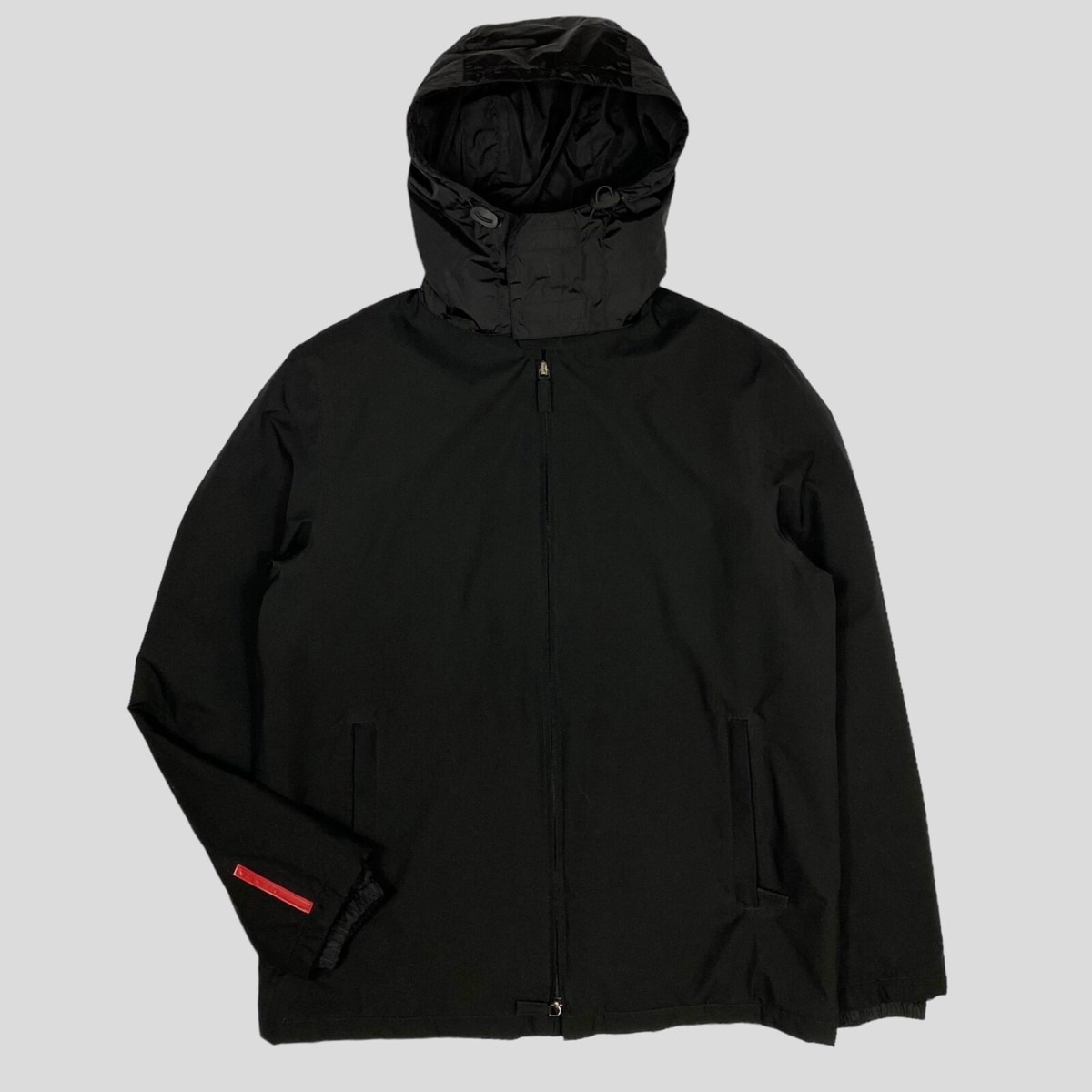 ジャケット・アウター PRADA SPORTS hooded high neck jacket Prada Sport AW01 Insulated Goretex Jacket with Nylon Pocket