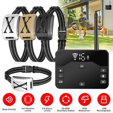 Wireless Electric Dog Fence Containment System Vibration Shock Receiver Collar