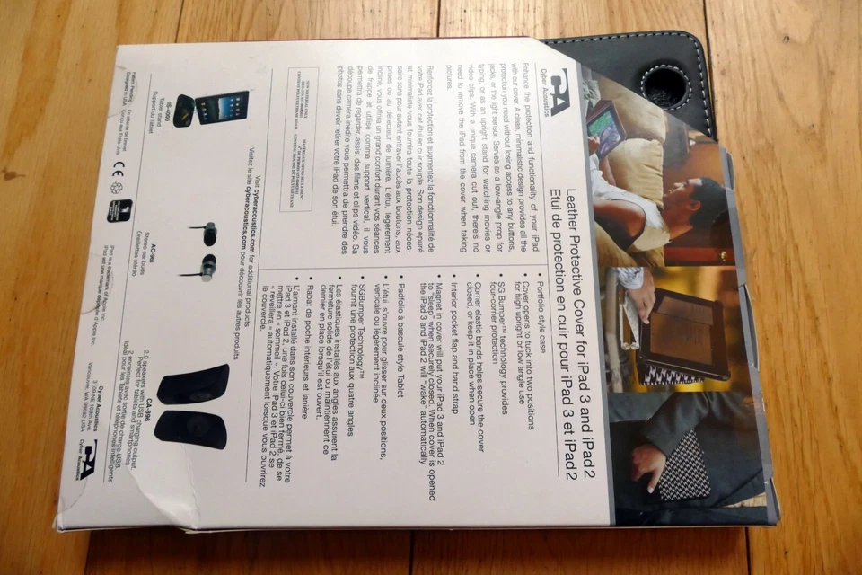 Cyber Acoustics Apple iPad 2, 3 Carrying Folding Case Portfolio  IC-1053HT - NEW - Image 3 of 4