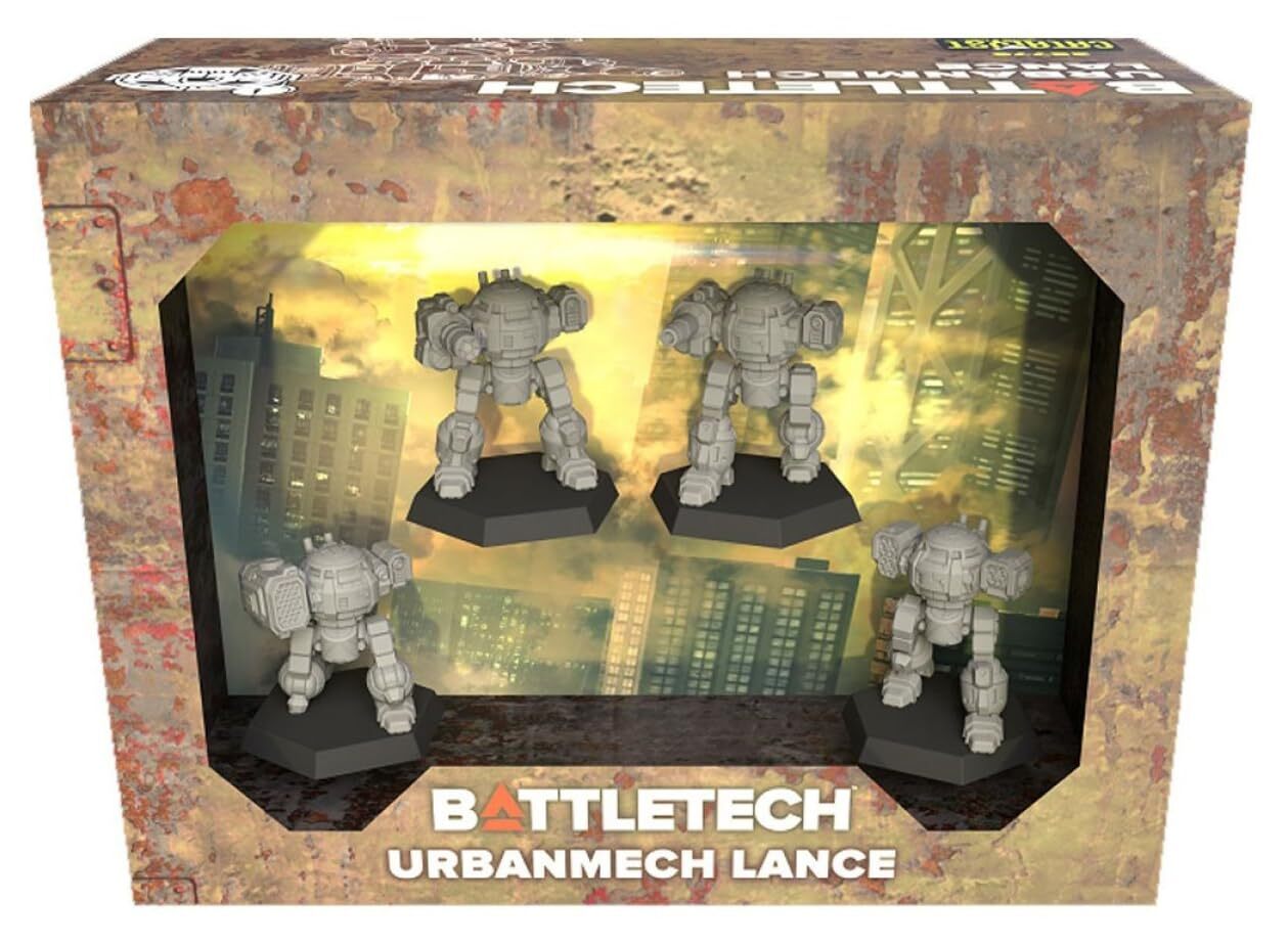 Catalyst Game Labs - BattleTech UrbanMech Lance - Miniature Game - English Versi