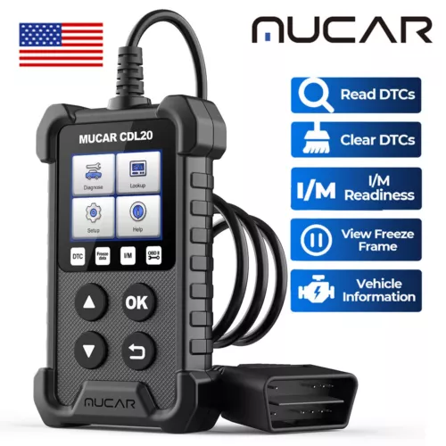 MUCAR Automotive OBD2 Scanner Auto OBD Code Reader Engine Fault Diagnostic Tool