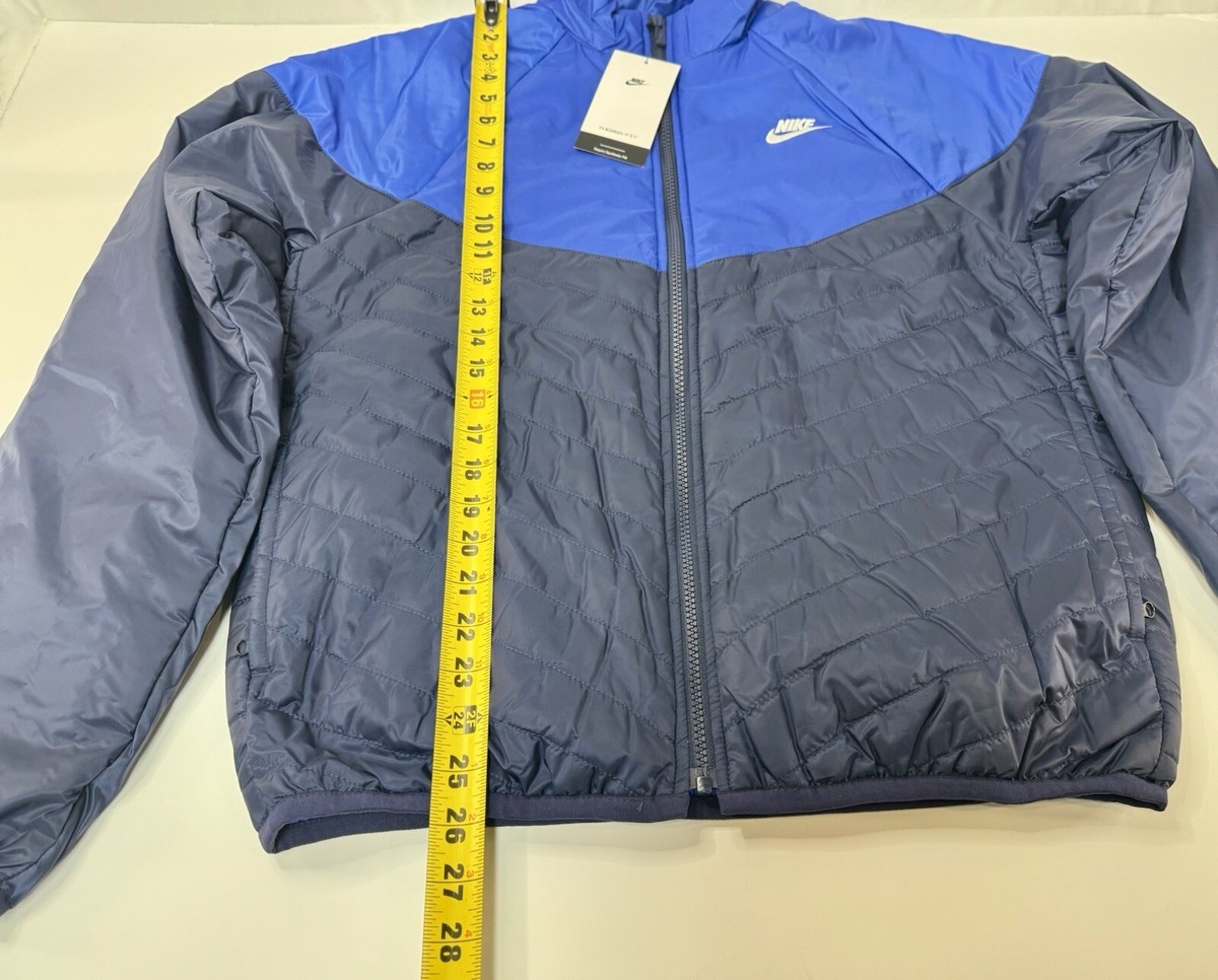 Nike Therma-FIT Men's Size XL Blue Windrunner Repel Zip Nike Therma-FIT Men's Size XL Blue Windrunner Repel Zip