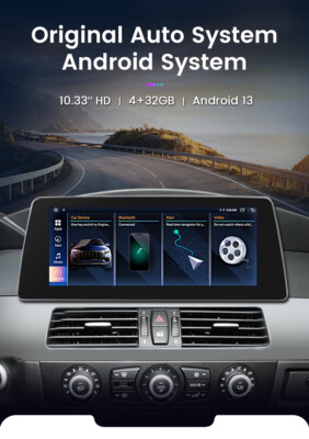 4+32GB Android 13 Autoradio CarPlay 8-Kern GPS Navi für BMW 5er E60 E61 CIC CCC
