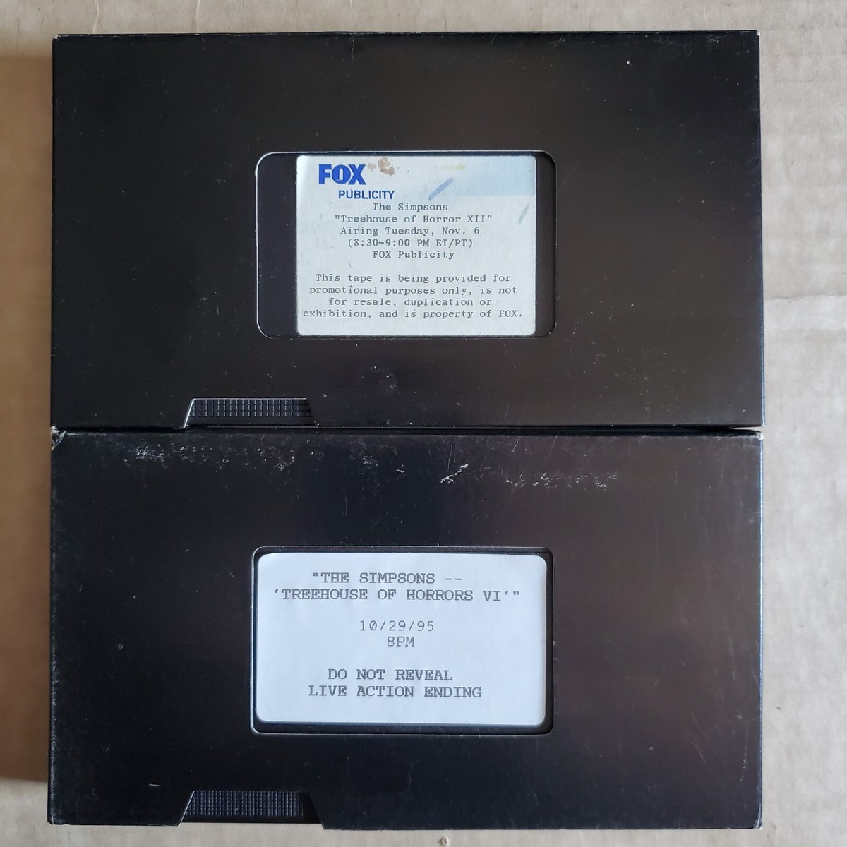 Simpsons 2 Collectible Rare 20th Century Fox Post Production VHS
