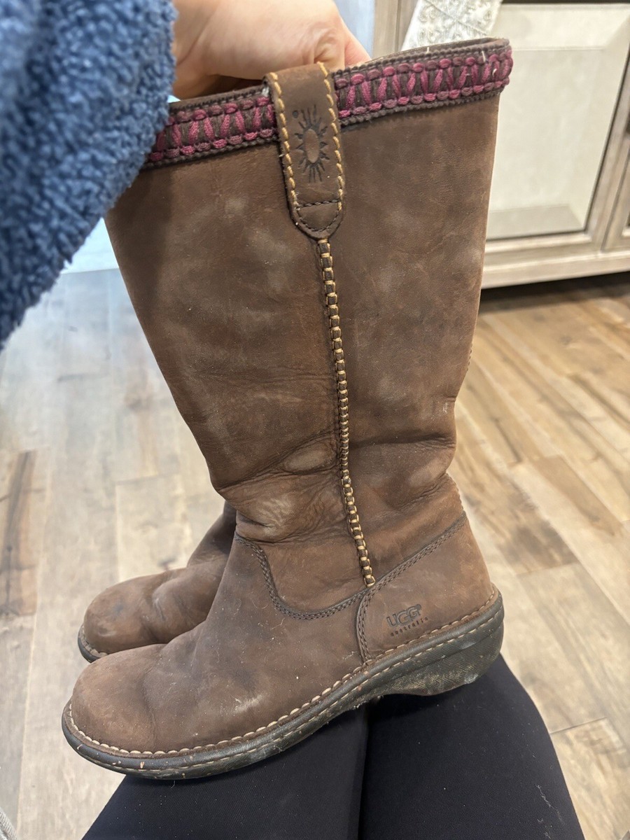 UGG Australia tall Brown Winter Snow Boots Womens Size