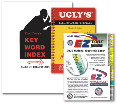2020 Color Coded EZ Index Tabs, Keyword Index and Ugly's References based on NEC