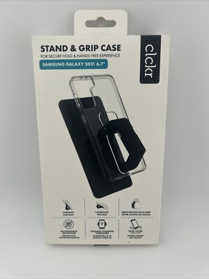 Clckr Stand And Grip Case Samsung Galaxy S21 Clear